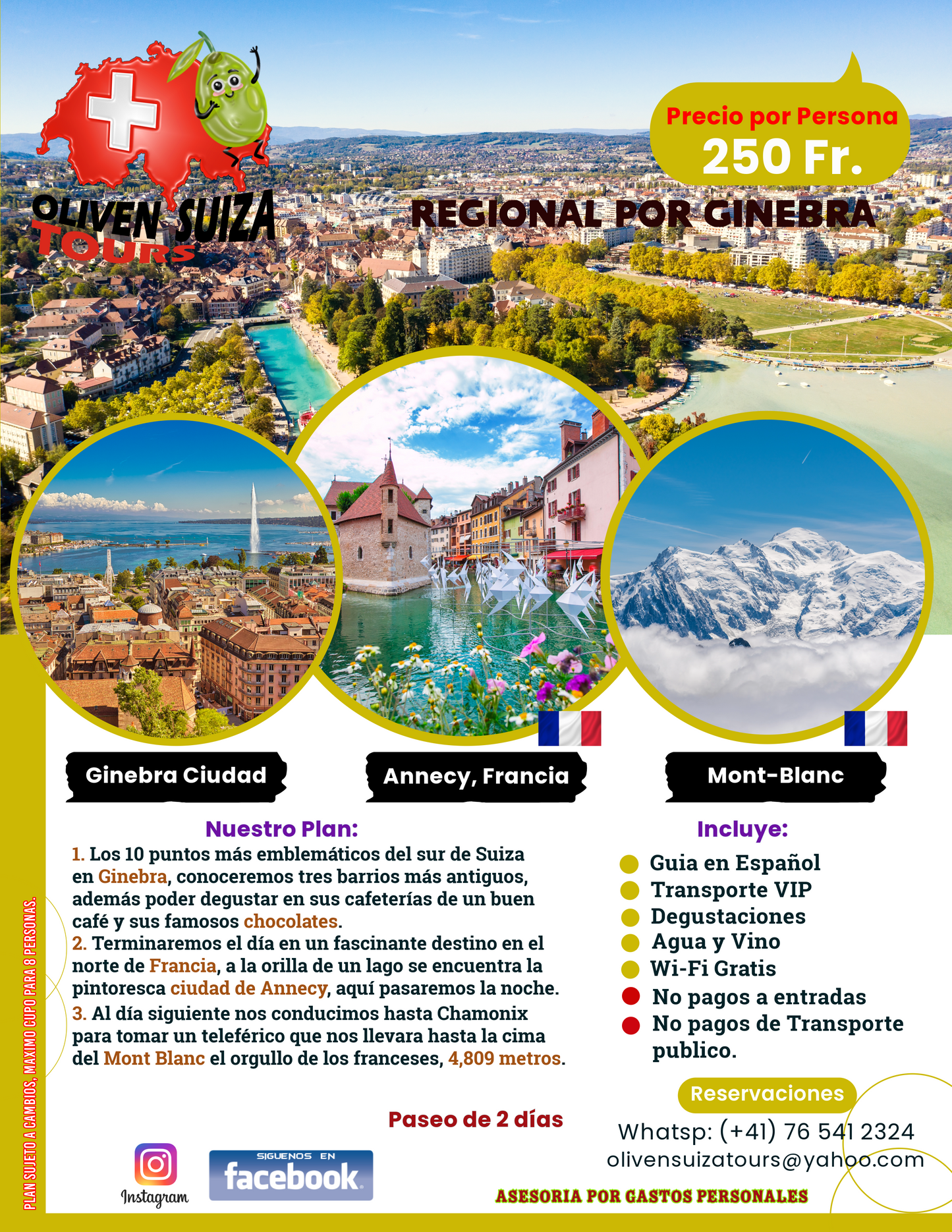 Regional: Ginebra - Annecy - Mont Blanc