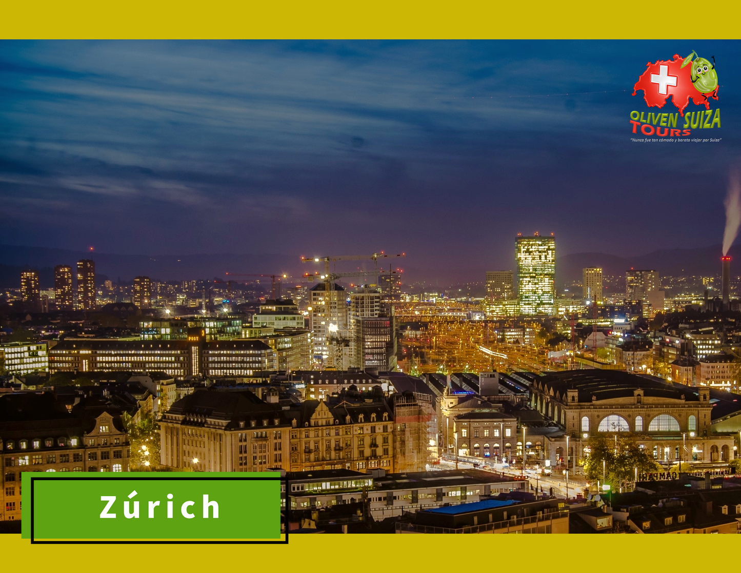 Tour de Noche - 2 Horas en el centro histórico de Zúrich