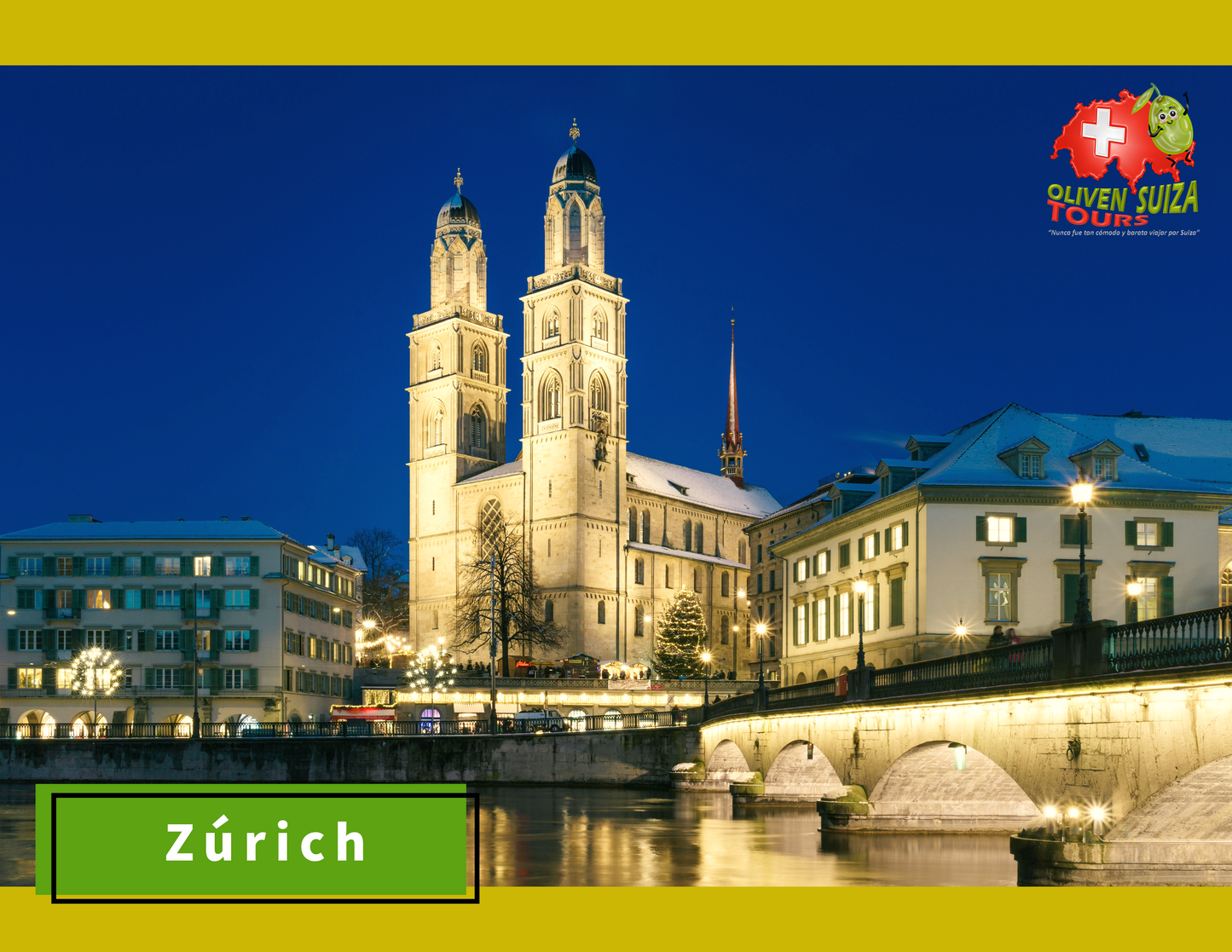 Tour de Noche - 2 Horas en el centro histórico de Zúrich