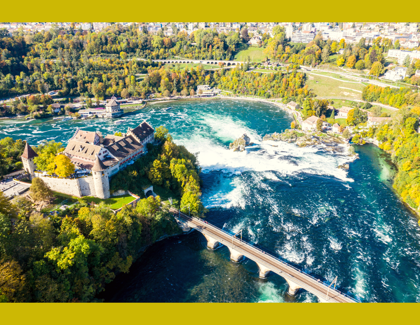 Cataratas del Rin - Pueblo en el Rin - Ciudad de Zúrich - Adliswil Mirador