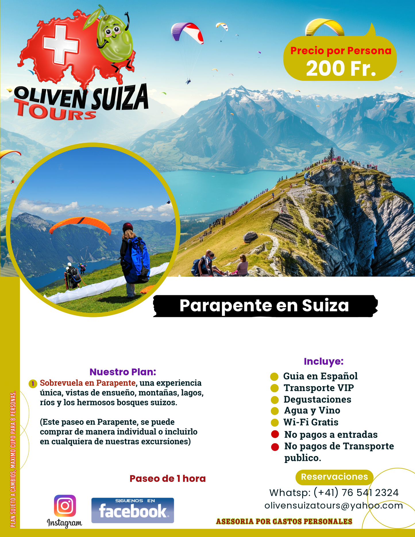 Parapente en Suiza