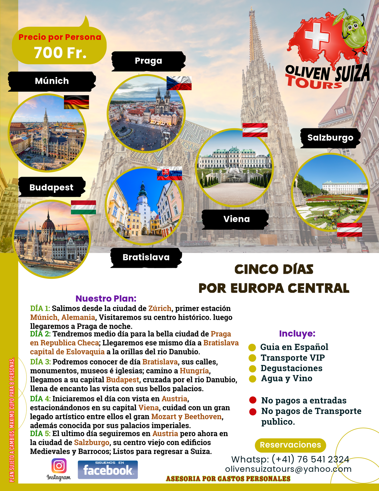 Cinco días por Europa Central - Seis Ciudades