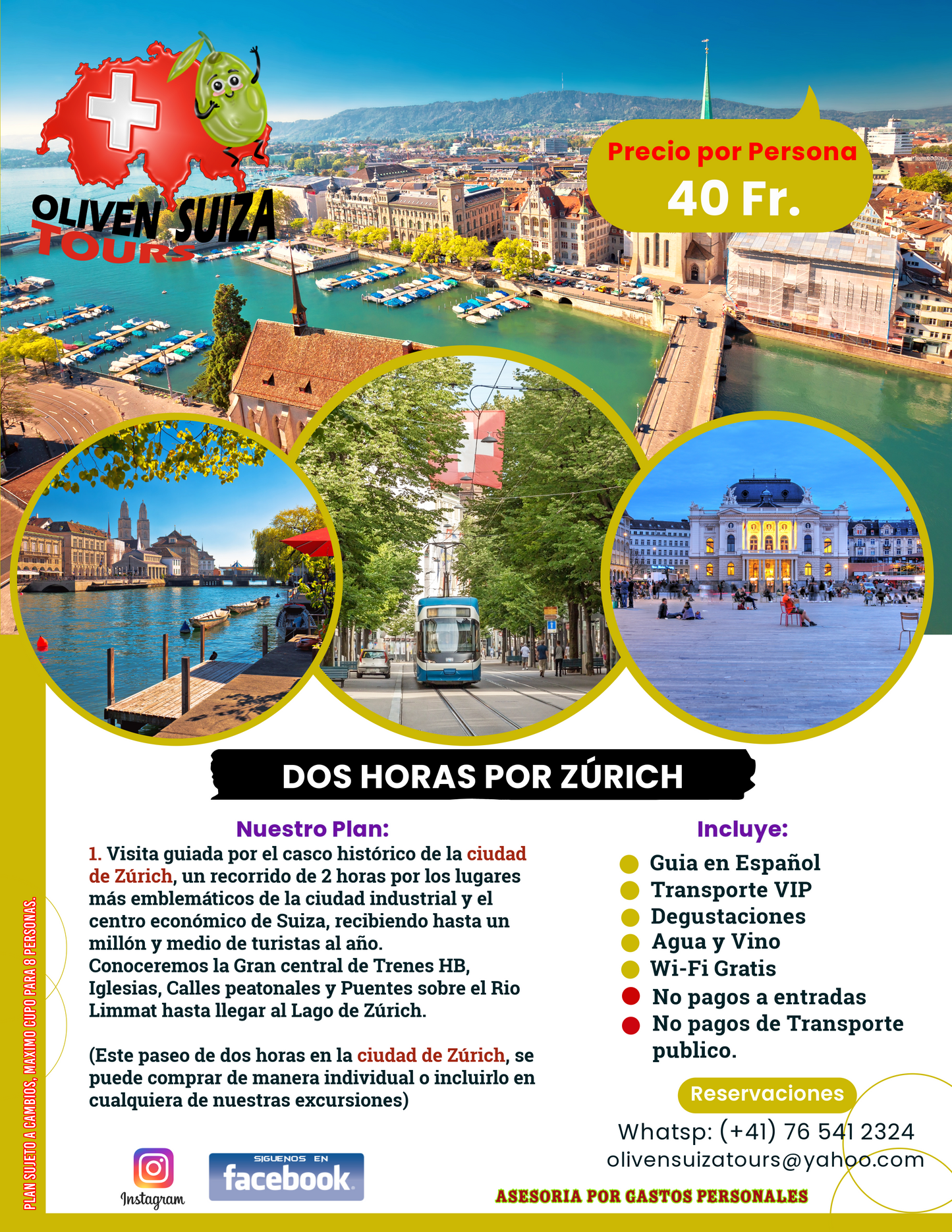 Tour de 2 horas en el centro histórico de Zúrich